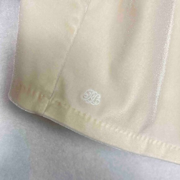 Ralph Lauren Short Sleeve Cream Velvet Dress Girls Size 24 Months - Picture 3 of 9